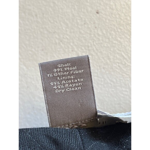 Ann Taylor Women’s Margo Gray Pinstripe Wide Leg Dress Pants Size 4 goth Office - Picture 5 of 9